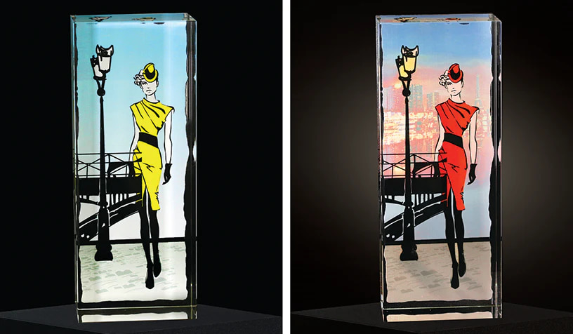 Carteles retroiluminados generados con impresión UV