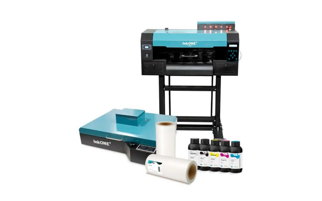 Pack Impresora DTF DM4 - 35cm 2 cabezales InkOne (Equipo completo con horno manual)