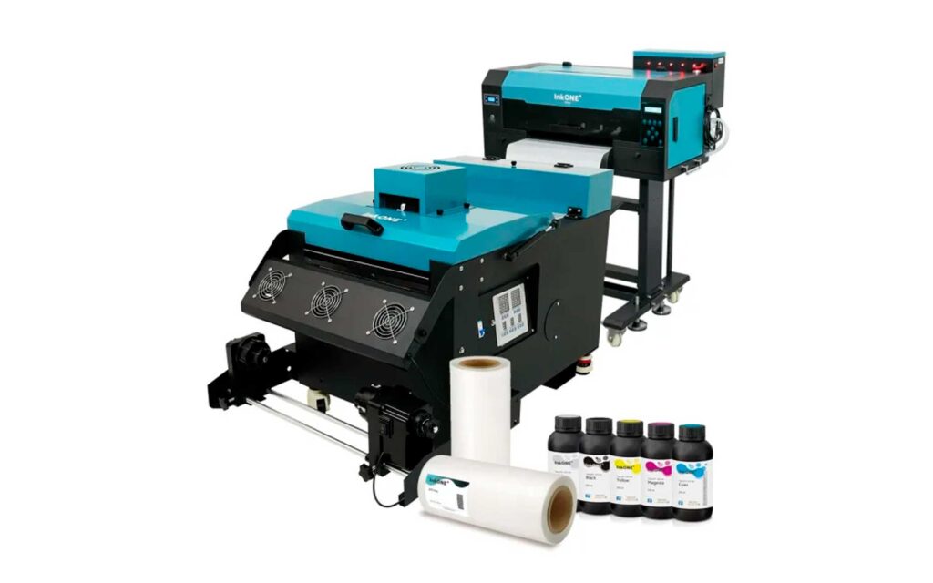 Pack Impresora DTF DM4 35 cm 2 cabezales InkOne (Equipo completo con horno y aplicador)